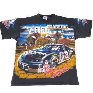 90’s Dale Earnhardt 700 Changing Horses All Over Print Racing T-Shirt size Large